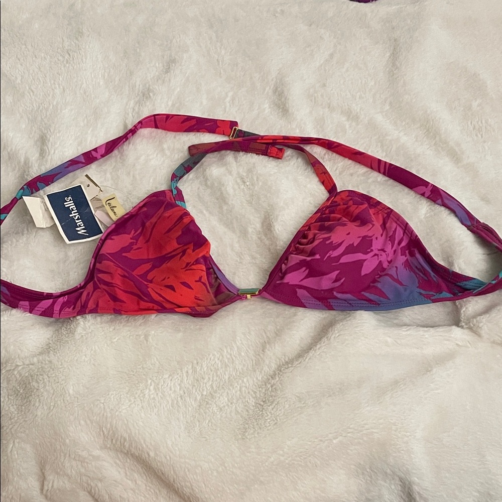 Marshalls Pink and Red Bikini Top